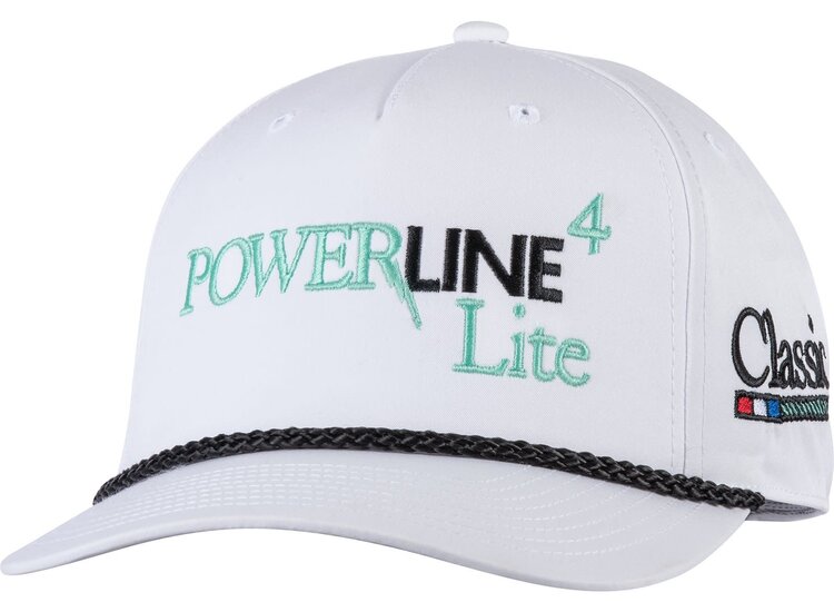 Classic Ropes Powerline Lite Cap White Black Rope