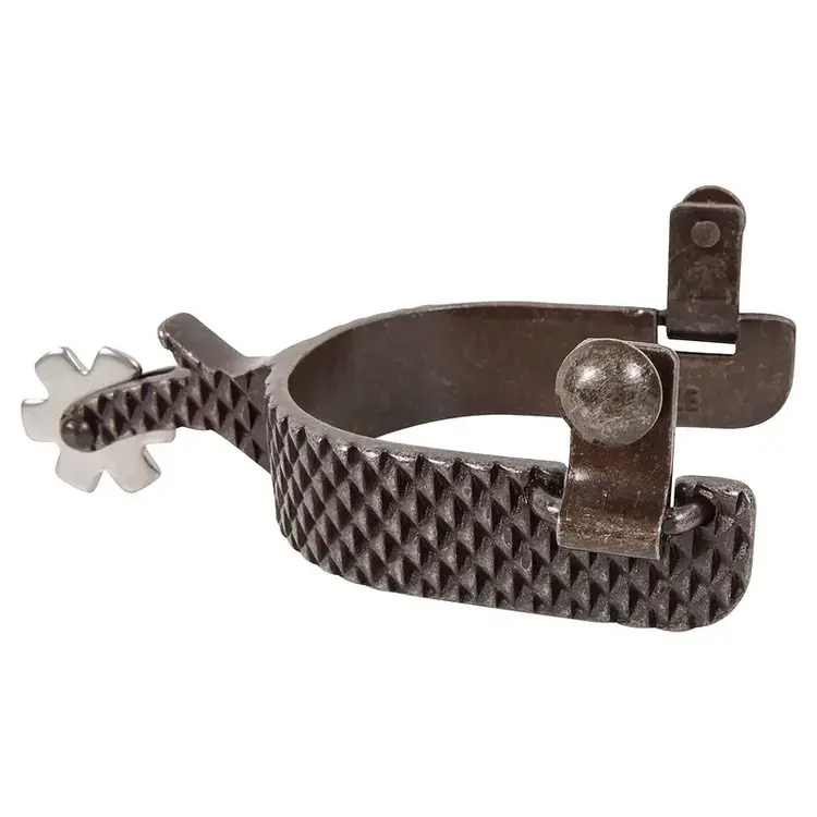 Classic Equine 1" Rasp Spurs With Chap Guard
