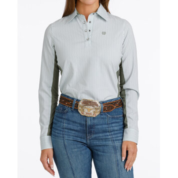 Cinch Hybrid Arenaflex Green Stripe