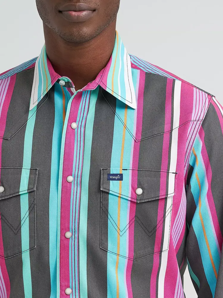 Wrangler Brushpopper Stripe Multi Stripe