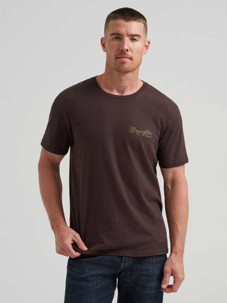 Wrangler Wrestling Team Tee Black Coffee