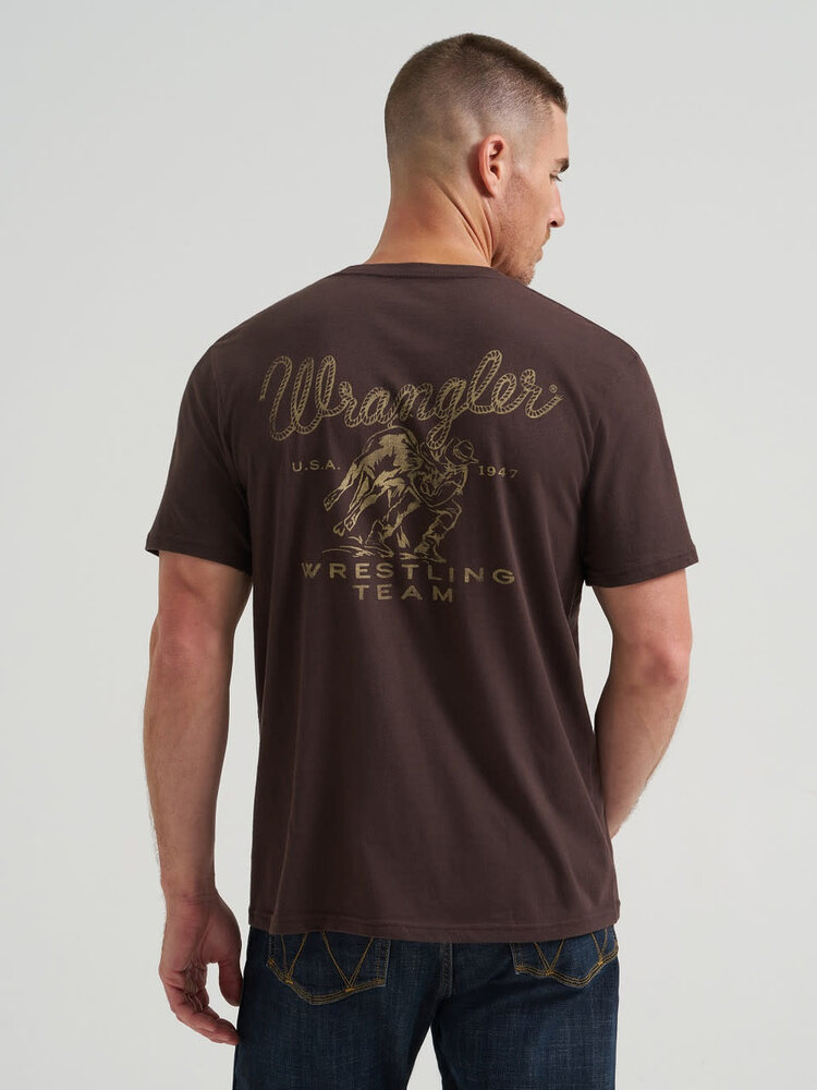 Wrangler Wrestling Team Tee Black Coffee