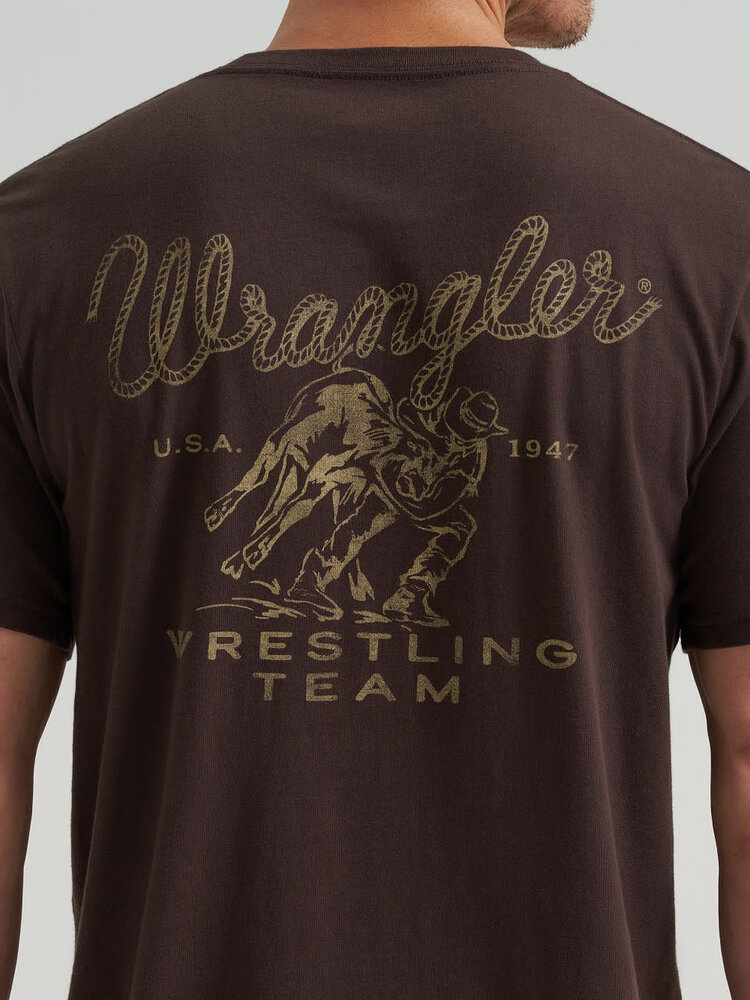 Wrangler Wrestling Team Tee Black Coffee