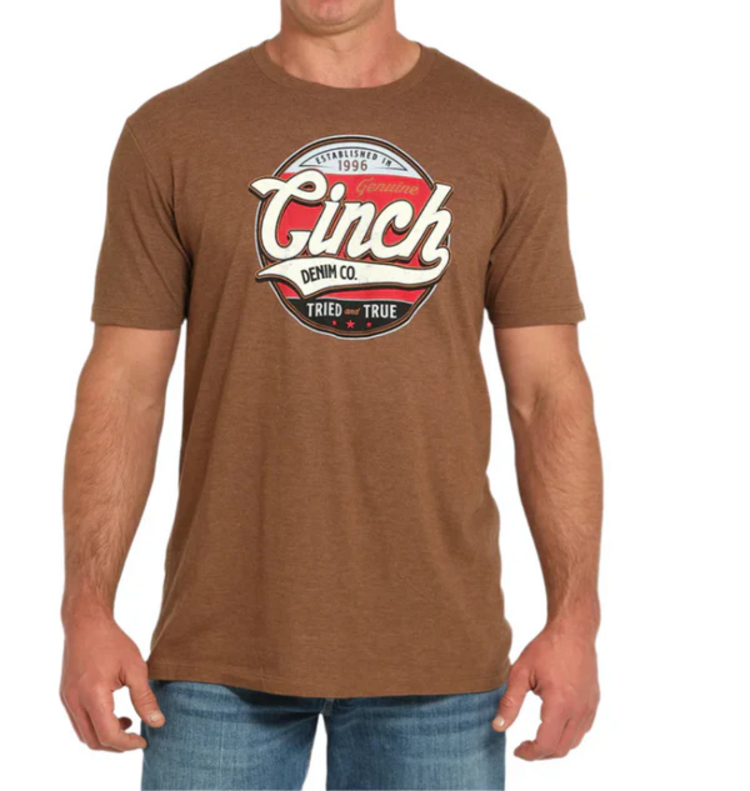 Cinch Tried And True Tee Brown
