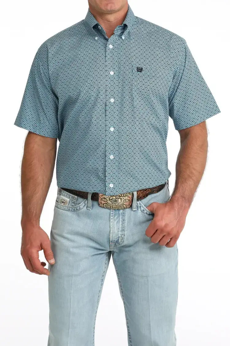 Cinch Blue Black Button Down