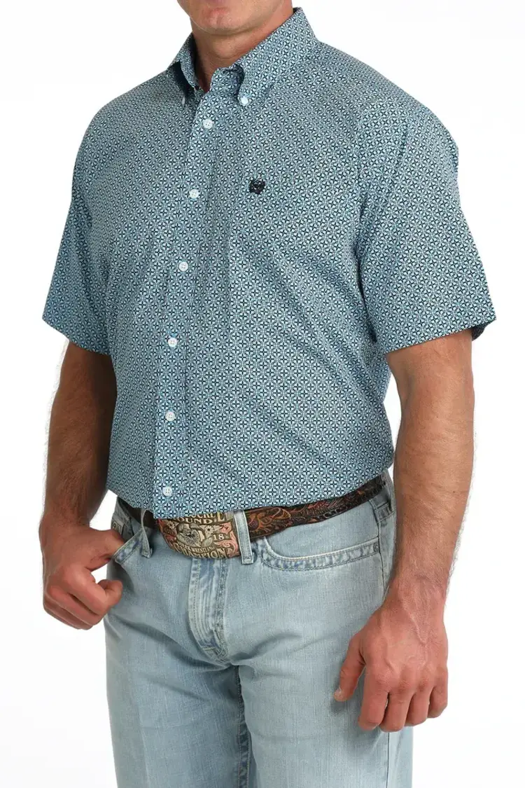 Cinch Blue Black Button Down