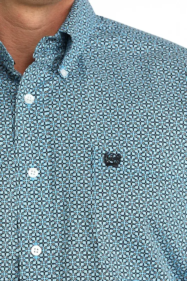 Cinch Blue Black Button Down