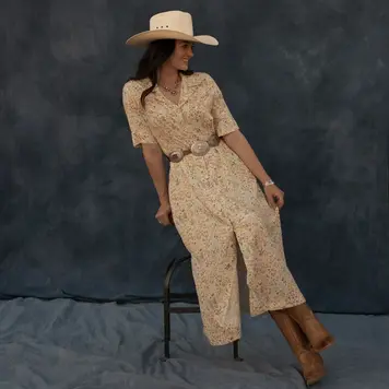 Stetson Prairie Floral Snap Dress