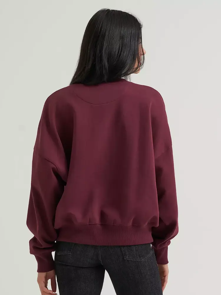 Wrangler Lainey Wilson Rodeo Nights Sweatshirt Burgundy