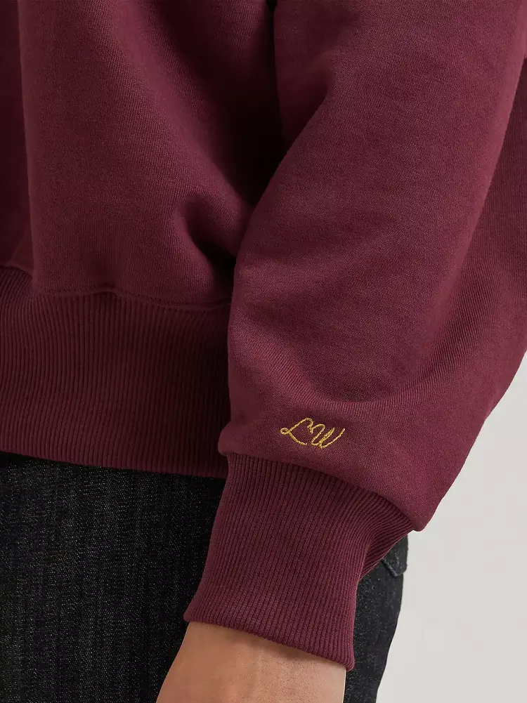 Wrangler Lainey Wilson Rodeo Nights Sweatshirt Burgundy