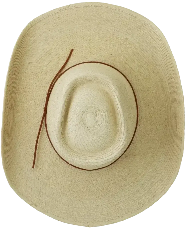 SunBody Hats 4.5" Oak Colored Palm Leaf Reata III