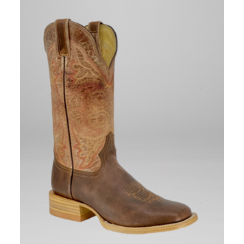 Brown Waxy Cowhide Cognac Crater