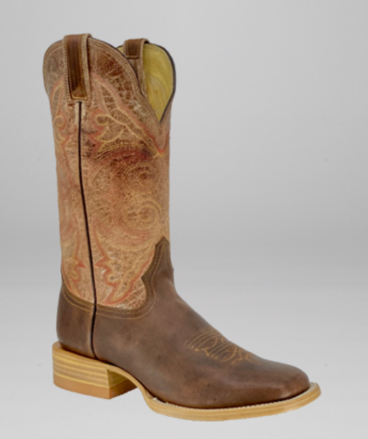 Brown Waxy Cowhide Cognac Crater