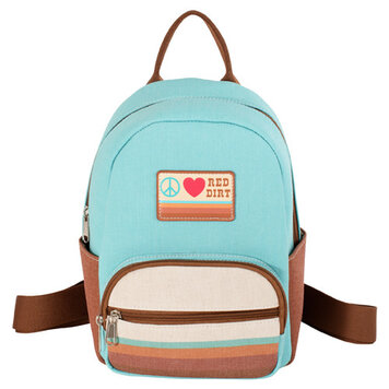 Red Dirt Hat Co Mini Backpack Turquoise W Peace Love Ride Patch