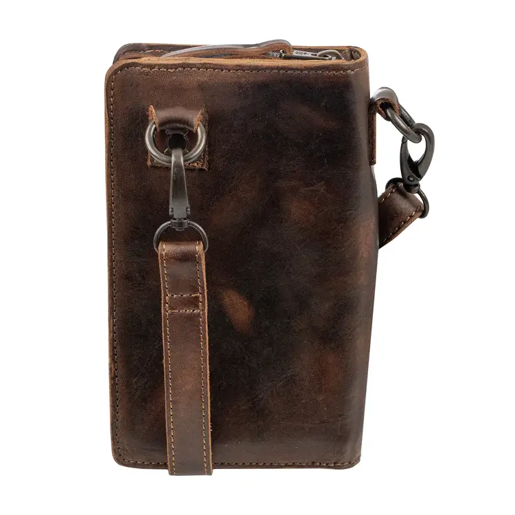 STS Ranchwear Bandera Chocolate Quickdraw Crossbody Wallet