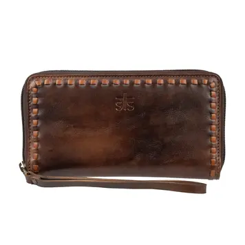 STS Ranchwear Bandera Chocolate Berkley Bifold Wristlet