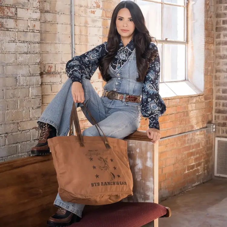 STS Ranchwear Ranch Surplus Large Tote Canvas
