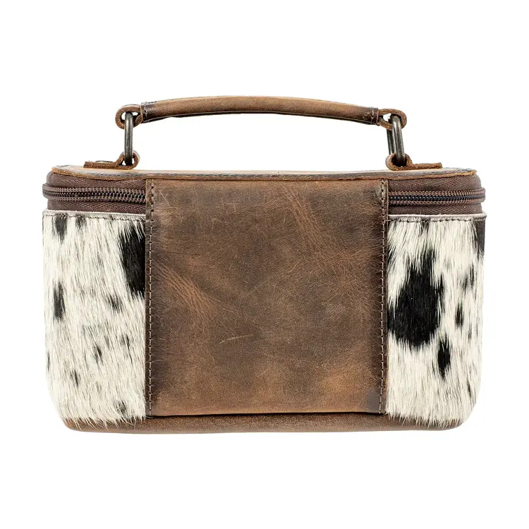 STS Ranchwear Cowhide Petite Train Case