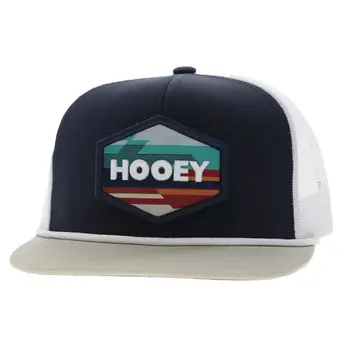 HOOey Mesa 6 Panel Snapback Navy White