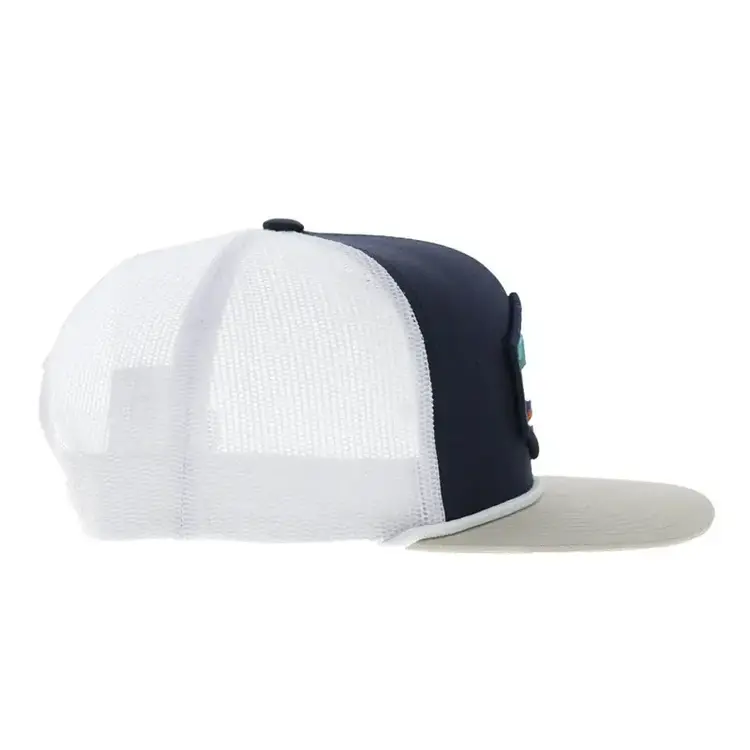 HOOey Mesa 6 Panel Snapback Navy White