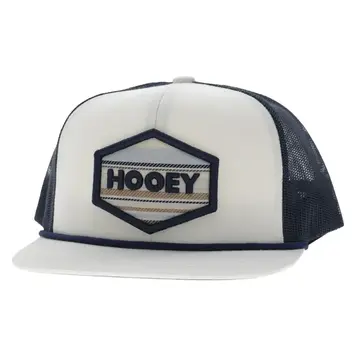 HOOey Mesa 6 Panel Snapback Cream Navy