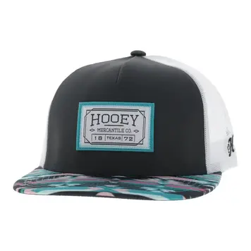 HOOey Doc 5 Panel Snapback Charcoal White