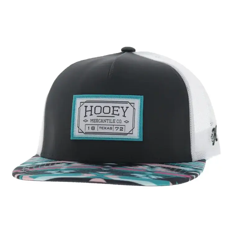 HOOey Doc 5 Panel Snapback Charcoal White