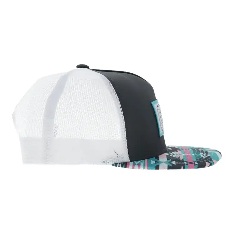 HOOey Doc 5 Panel Snapback Charcoal White