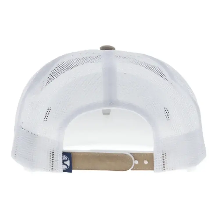 HOOey Cactus Ropes 5 Panel Snapback Tan White