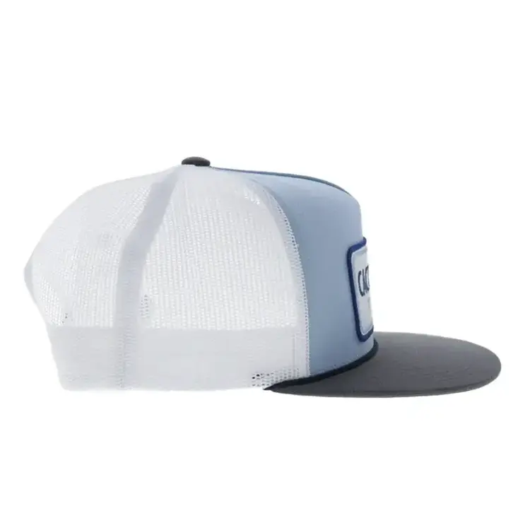 HOOey Cactus Ropes 5 Panel Snapback Blue White