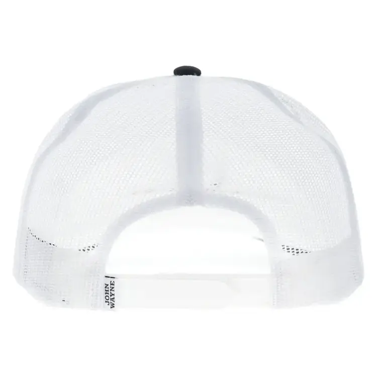 HOOey John Wayne 5 Panel Snapback White Black