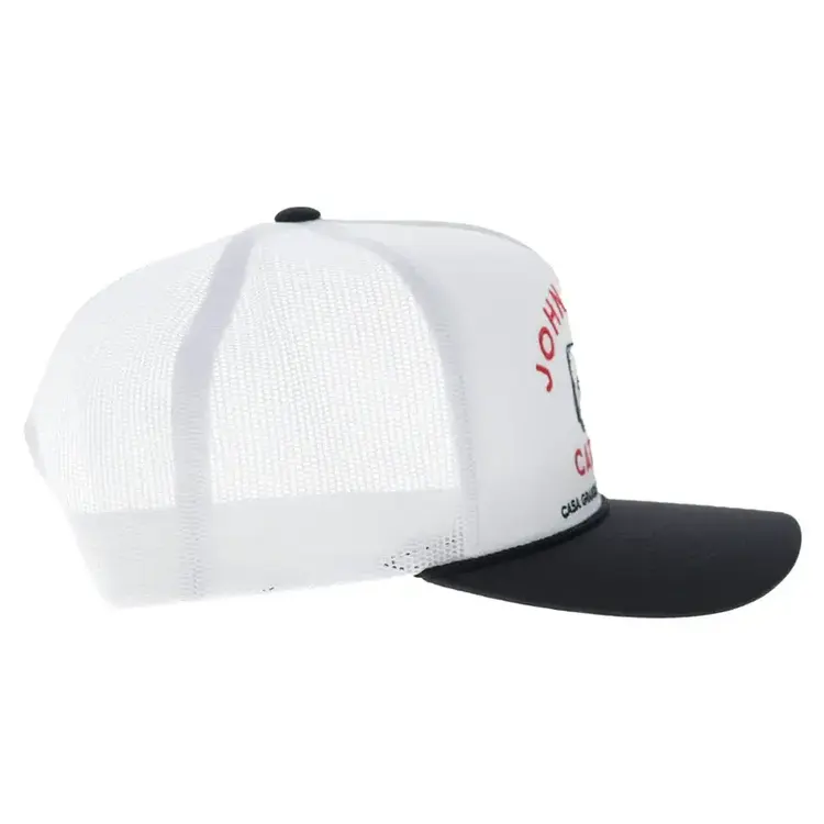 HOOey John Wayne 5 Panel Snapback White Black