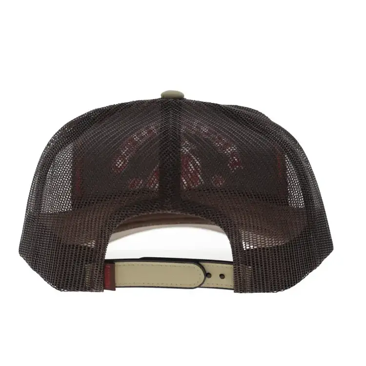 HOOey Pro Rodeo 5 Panel Snapback Tan Brown