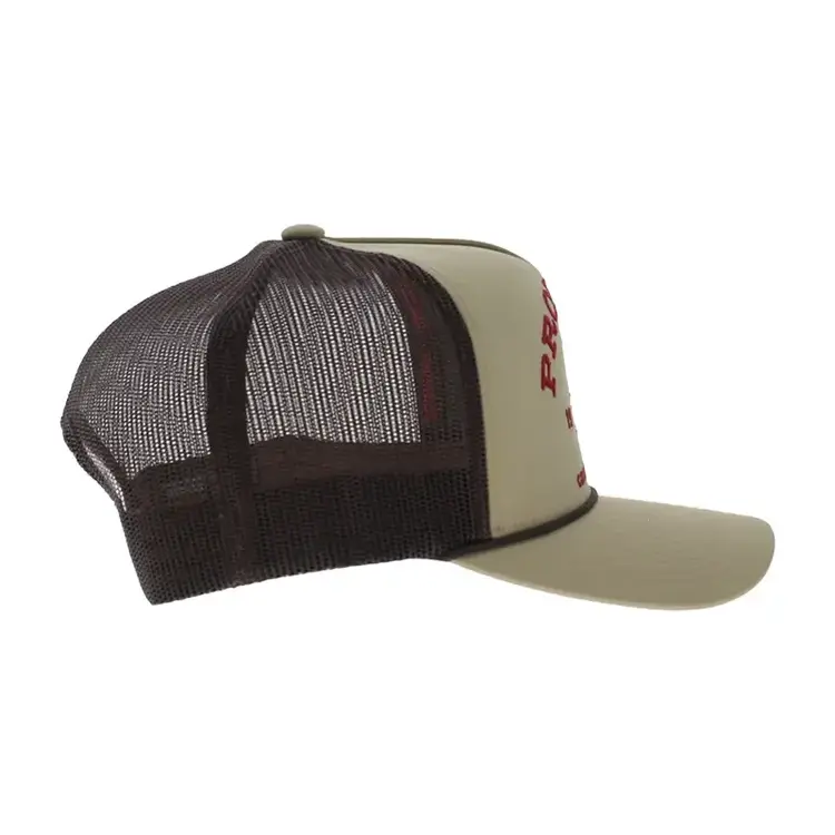 HOOey Pro Rodeo 5 Panel Snapback Tan Brown