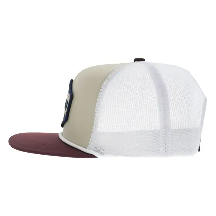 HOOey Youth Mesa 6 Panel Snapback Tan White
