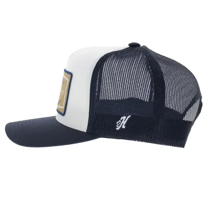 HOOey Youth Rank Stock 5 Panel Snapback White Navy