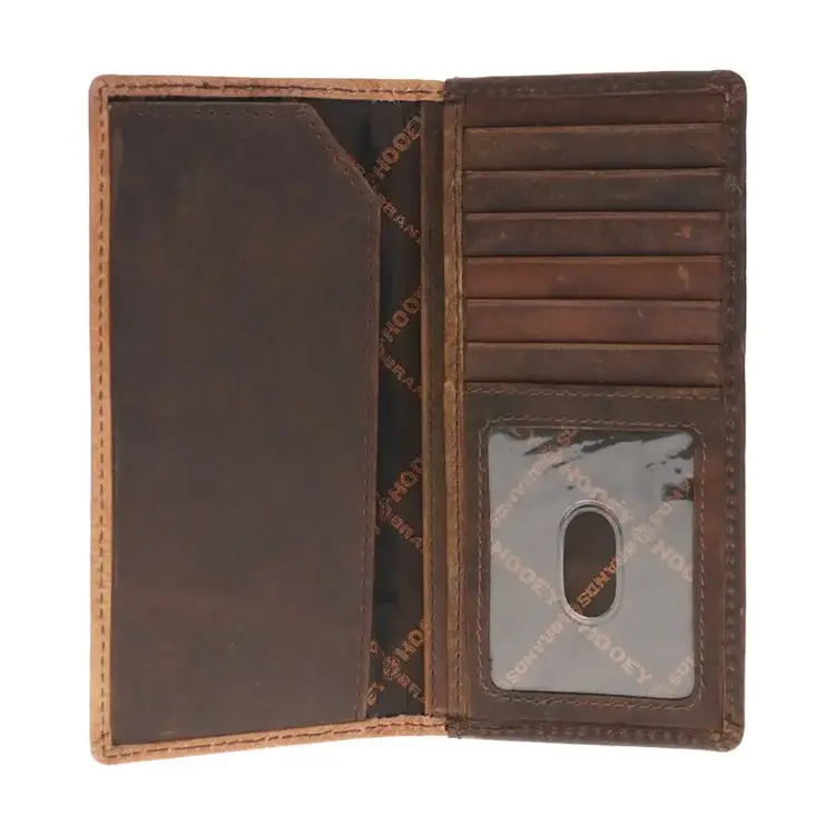 HOOey Tuff Rodeo Wallet Tan Brown Leather