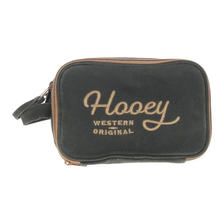 HOOey Dopp Kit Travel Bag Green Tan