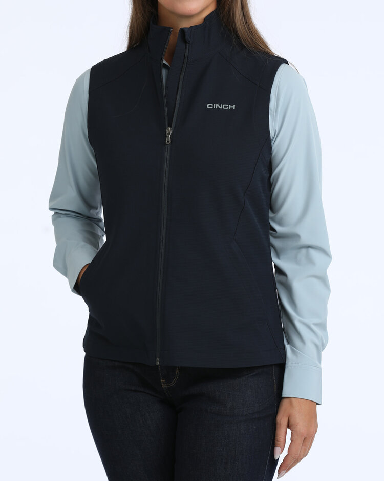 Cinch Zip Up Windproof Vest Navy
