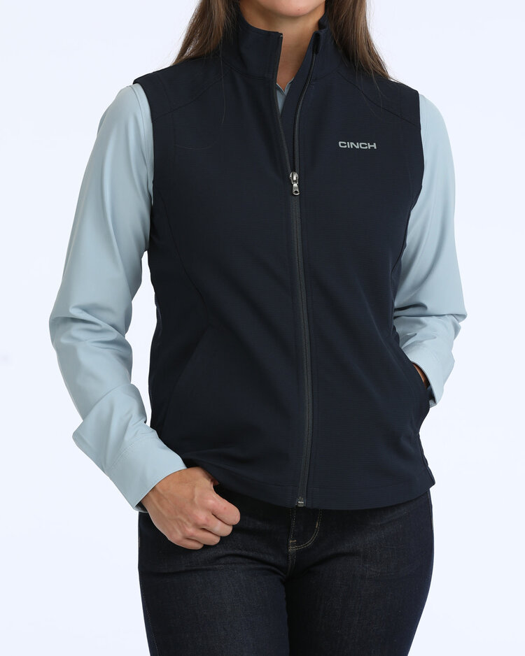 Cinch Zip Up Windproof Vest Navy