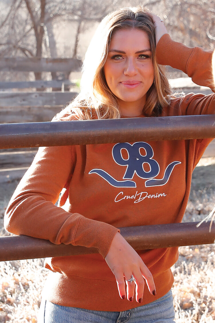 Cruel Denim Graphic Sweatshirt Brown