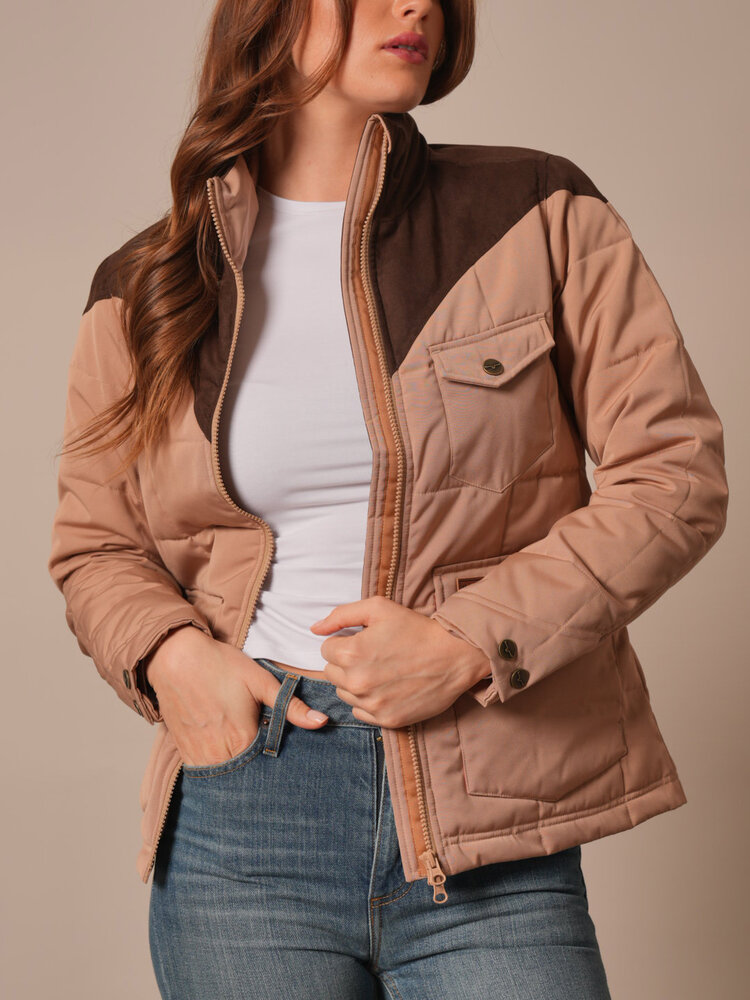Kimes Ranch Lenora Zip Up Jacket Coffee