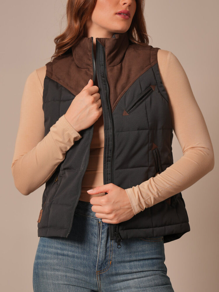 Kimes Ranch Lenora Zip Vest Black