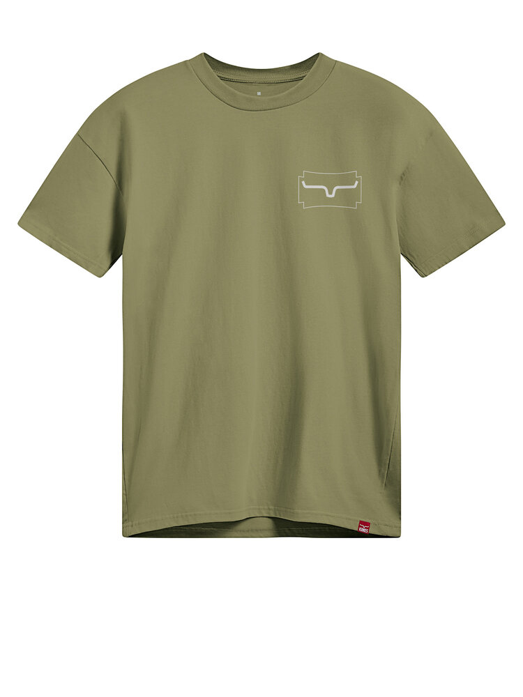 Kimes Ranch Camo Crest Tee Light Olive