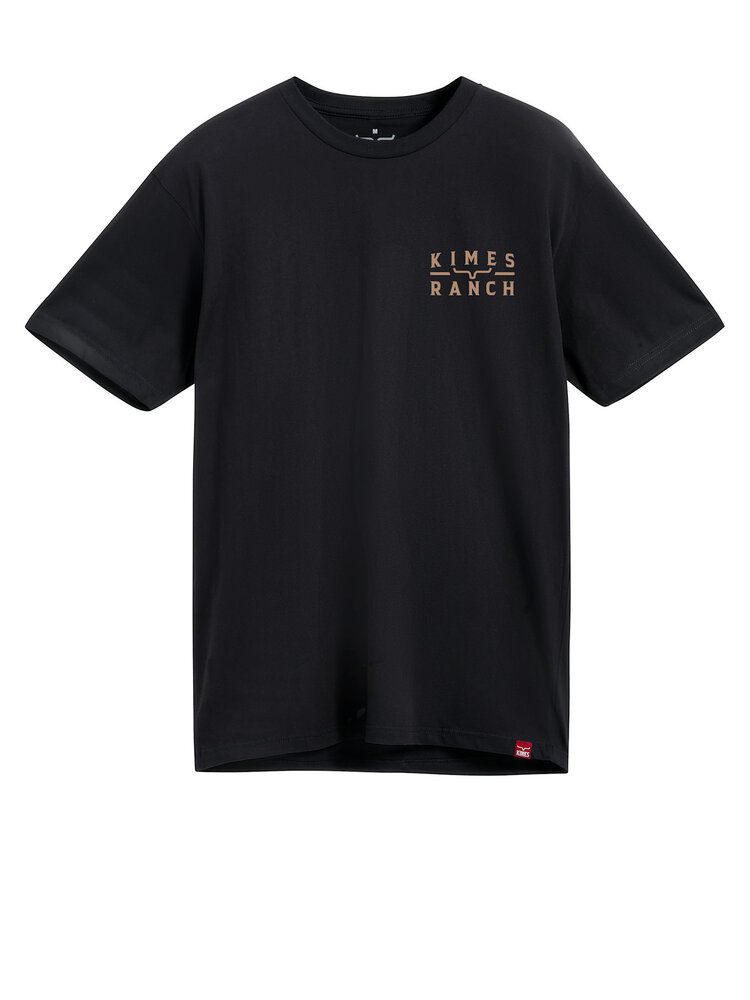 Kimes Ranch Back Branded Tee Black