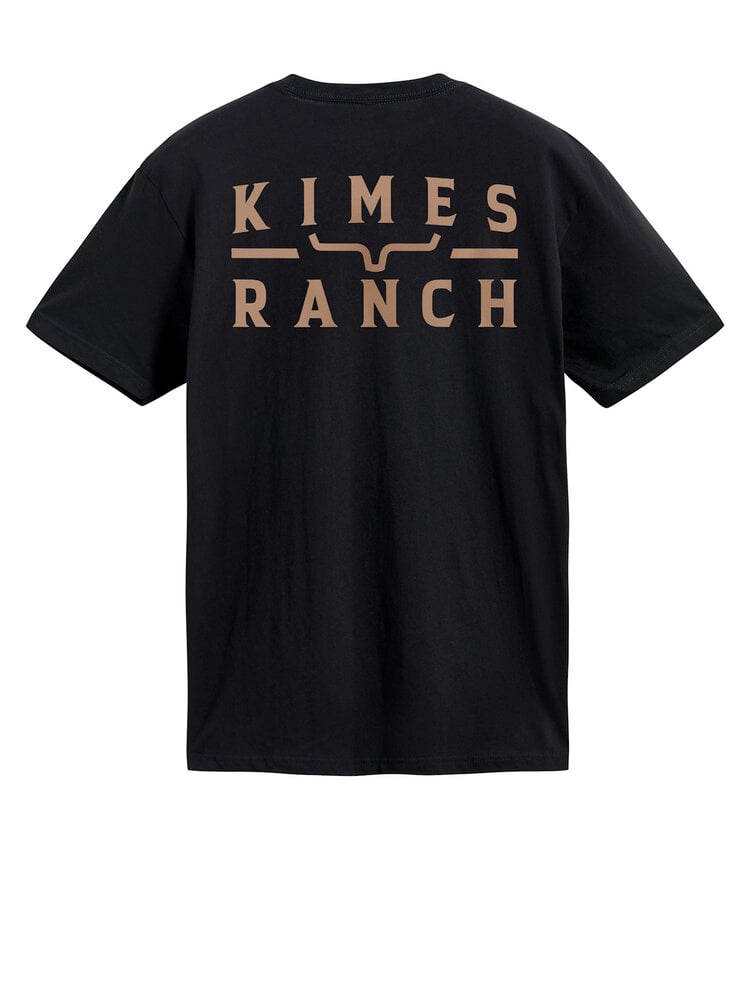 Kimes Ranch Back Branded Tee Black