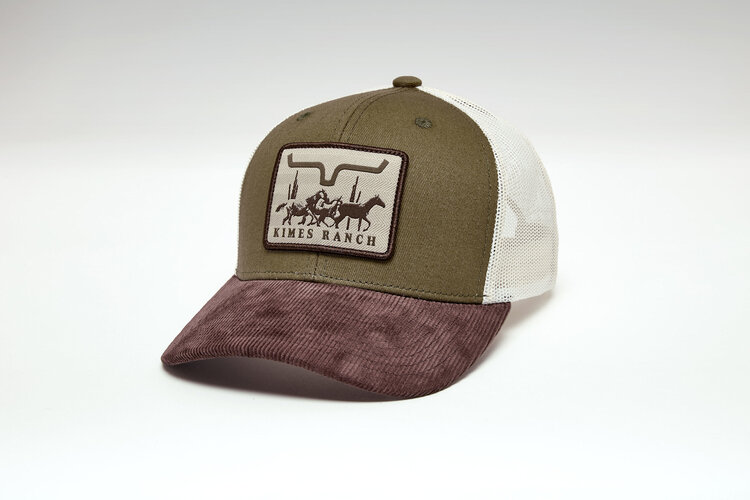 Kimes Ranch Roseben Cap Brown Corduroy Olive