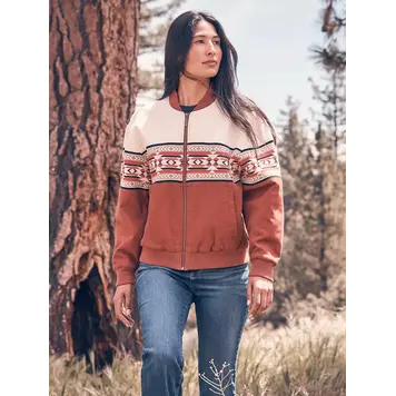 Wrangler Checotah Bomber Jacket Cream Slice