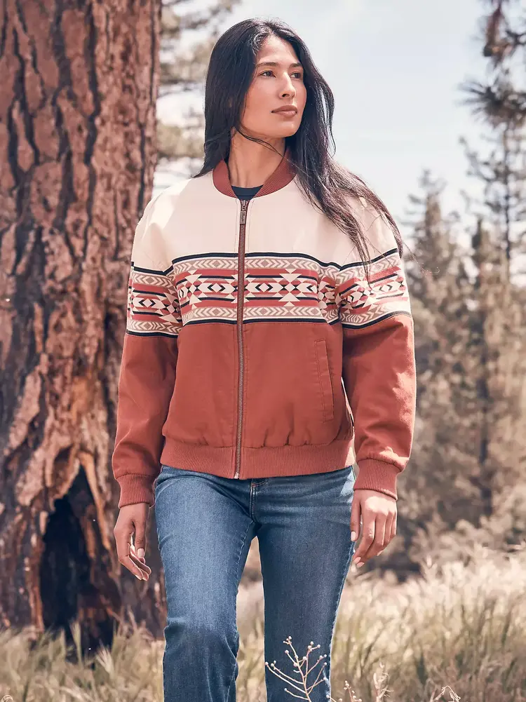 Wrangler Checotah Bomber Jacket Cream Slice