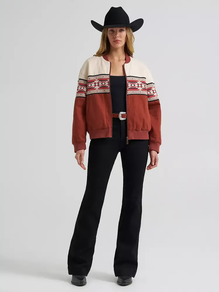Wrangler Checotah Bomber Jacket Cream Slice